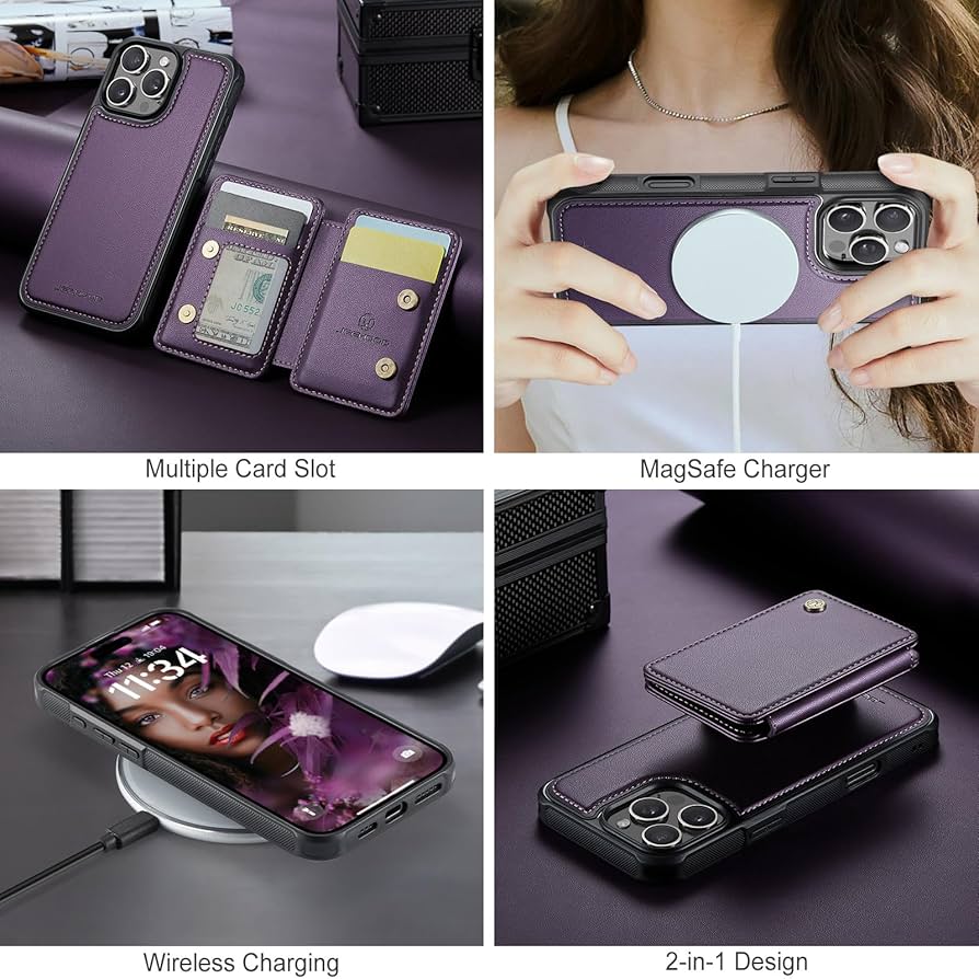 iphone16 pro magsafe case&wallet 純正 Apple最新機種iPhone16シリーズ】MagSafe対応『高品質PUレザー